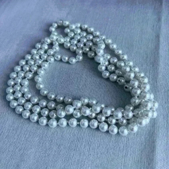 Faux Pearls Halloween Costume Cosplay Accessory 20s Flapper Glamour Jewelry - Picture 2 of 7